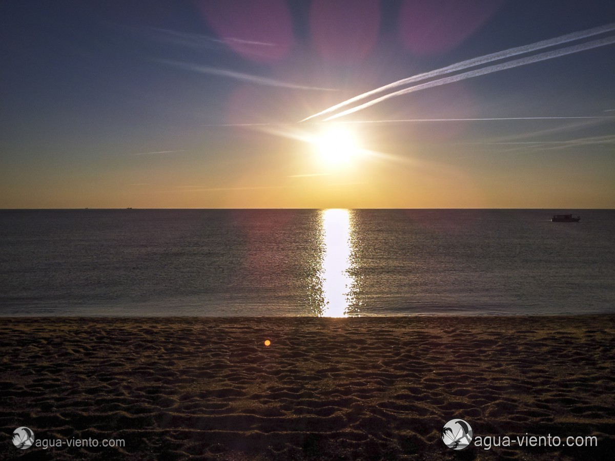 Costa Brava - Platja d'Aro - Sonnenuntergang am Strand in Katalonien