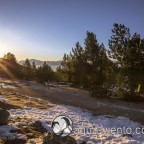 Cerdanya - winter landscape on Refugi Cap del Rec in spanish Pyrenees