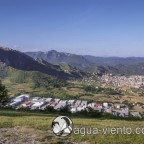 Catalonia, Paragliding - Primera Maria - view to Berga