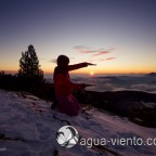 Bergueda, Rasos de Peguera - sundown on snow