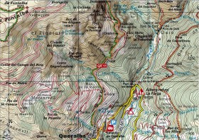 Karte 1 Wanderung Queralbs Vall de Nuria Katalonien Cami Vell GR 11