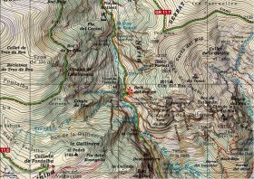 Karte 2 Wanderung Queralbs Vall de Nuria Katalonien Cami Vell GR 11